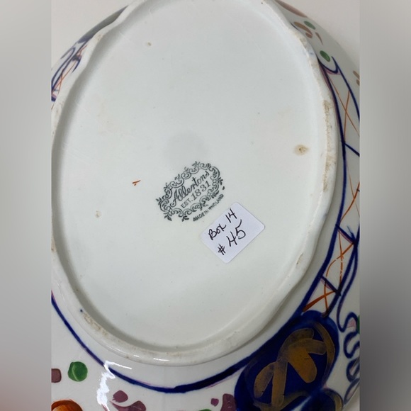 19th Century Antique Gaudy Welsh Oyster Pattern Allertons Marked Lidded Tureen - Picture 8 of 16